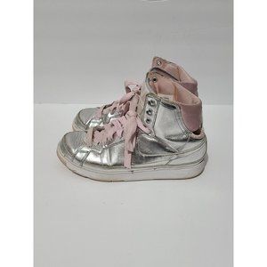 Nike Womens Air Troupe Mid Shoes 324922-001 Size 7.5 Silver